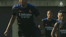 Benzema vuelve a los entrenamientos tras superar el COVID