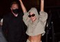 Lady Gaga Stepped Out in an Ab-Baring Sweatsuit and Nighttime Sunglasses