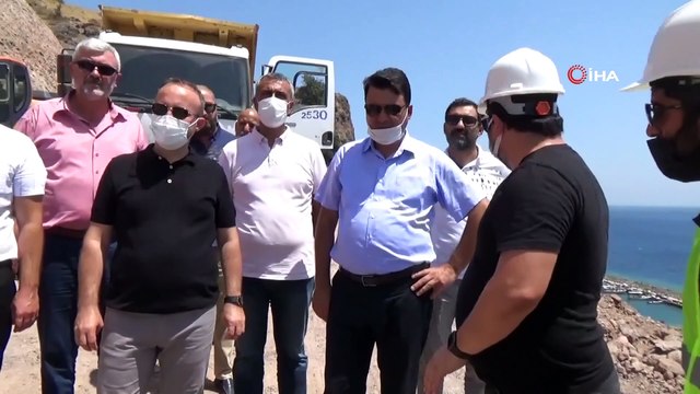Assos Antik Liman’da kaya ıslahı çalışmaları sürüyor