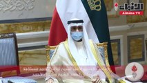 صاحب السمو الأمير الشيخ نواف الأحمد مستقبلا سمو ولي العهد الشيخ مشعل الأحمد
