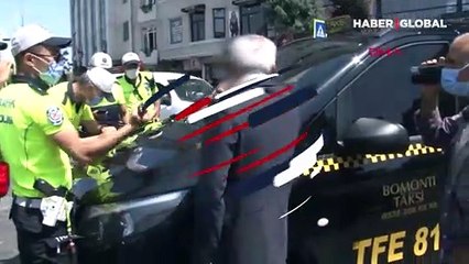 Turistlerin şikayet ettiği taksiciye bin 110 lira ceza kesildi