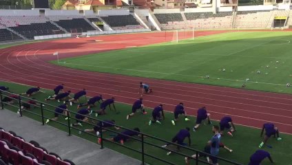 Entraînement d'Anderlecht à Elbasan