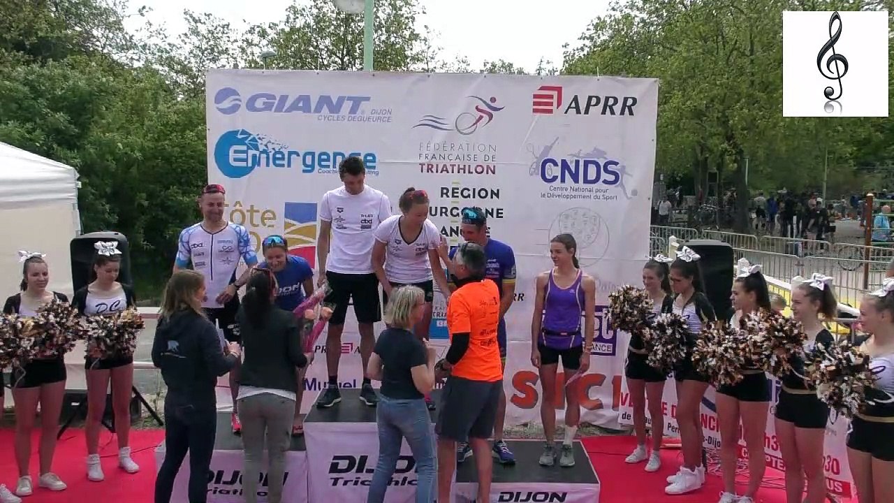 Triathlon de Dijon 2019 remise des prix du "M"