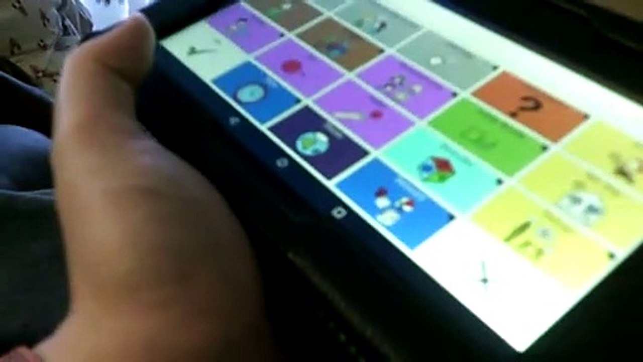 Adult  with  autism  answering  questions  using  coughdrop  AAC