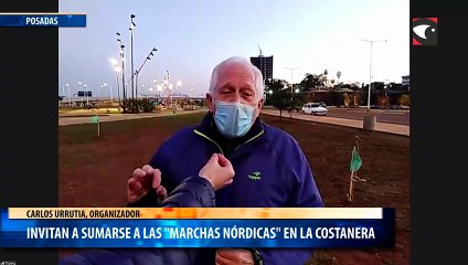 Invitan a sumarse a las marchas nórdicas en la Costanera
