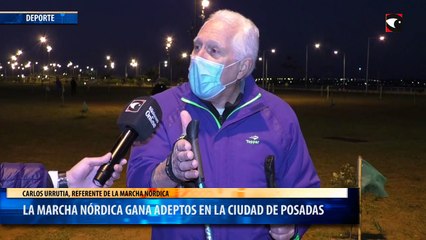 La marcha nórdica gana adeptos en la ciudad de posadas