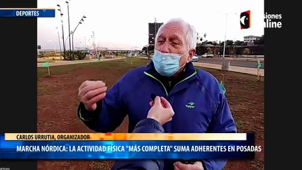 Marcha nórdica la actividad física más completa suma adherentes en Posadas