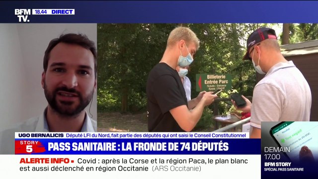 Ugo Bernalicis sur le pass sanitaire: Je crains que cela crée des inégalités entre les gens