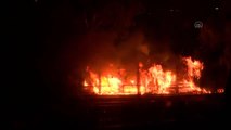 Milas ilçesindeki orman yangını Kemerköy Termik Santrali'nin tel örgülerine kadar yaklaştı (3)