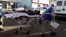 Homem de 45 anos tem a perna atingida por objeto de concreto na área rural de Cascavel