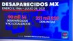 En México suman 90 mil 34 personas desaparecidas