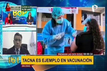 Vacunación exitosa: “lo principal es la organización”, dijo el director de Salud Tacna