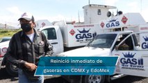 Gaseros concluyen paro y reinician el suministro del combustible en CDMX