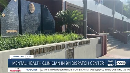 Mental health clinician in 911 dispatch center