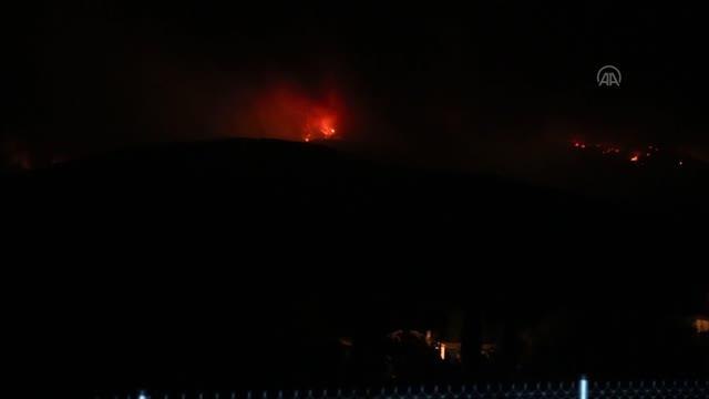 Kavaklıdere ilçesindeki orman yangını Menteşe ilçesine ulaştı