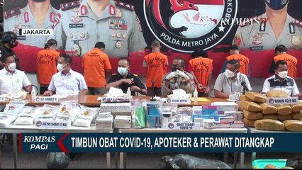 Polisi Tangkap 24 Pelaku Penimbun Obat Terapi Covid-19, Perawat dan Apoteker Ikut Terlibat