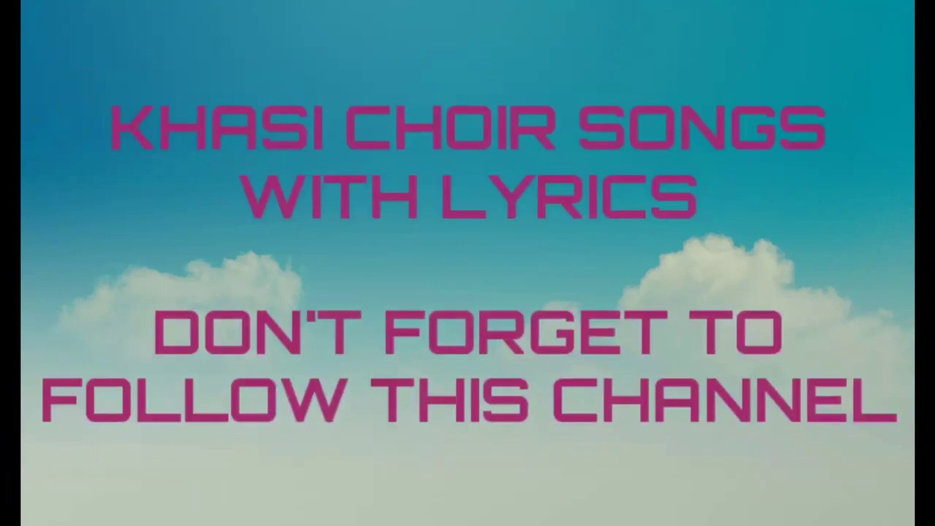 ⁣Khasi gospel songs with lyrics