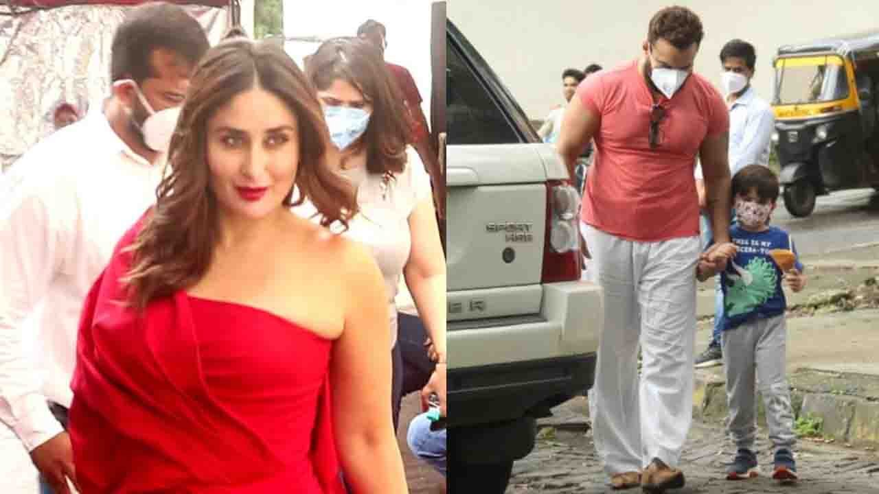 Kareena Kapoor Khan के Shooting Set पर पर पहुंचे Saif Ali Khan और Taimur Ali Khan ! | FilmiBeat