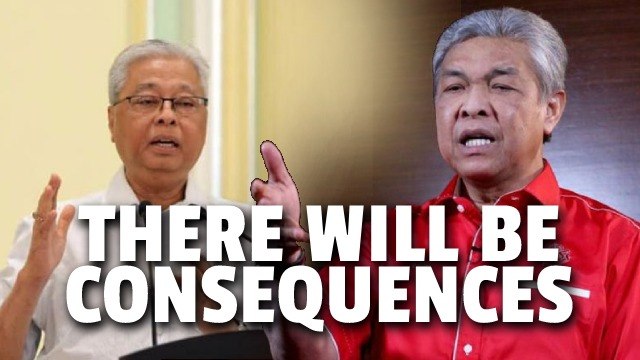Zahid: Ismail Sabri to face ‘consequences’ for backing Muhyiddin