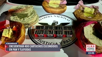 Encuentran 400 cartuchos escondidos en pan y tlayudas en San Pablo Huitzo