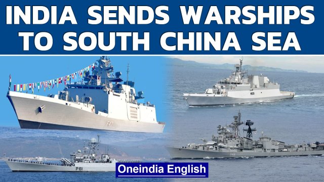 India's stern message to China, 4 warships head to South China Sea | Oneindia News