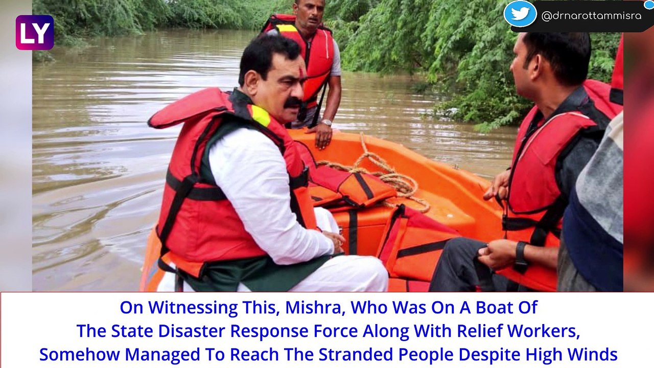 Narottam Mishra, Madhya Pradesh Minister, Airlifted After Getting Stranded In Floods In Datia