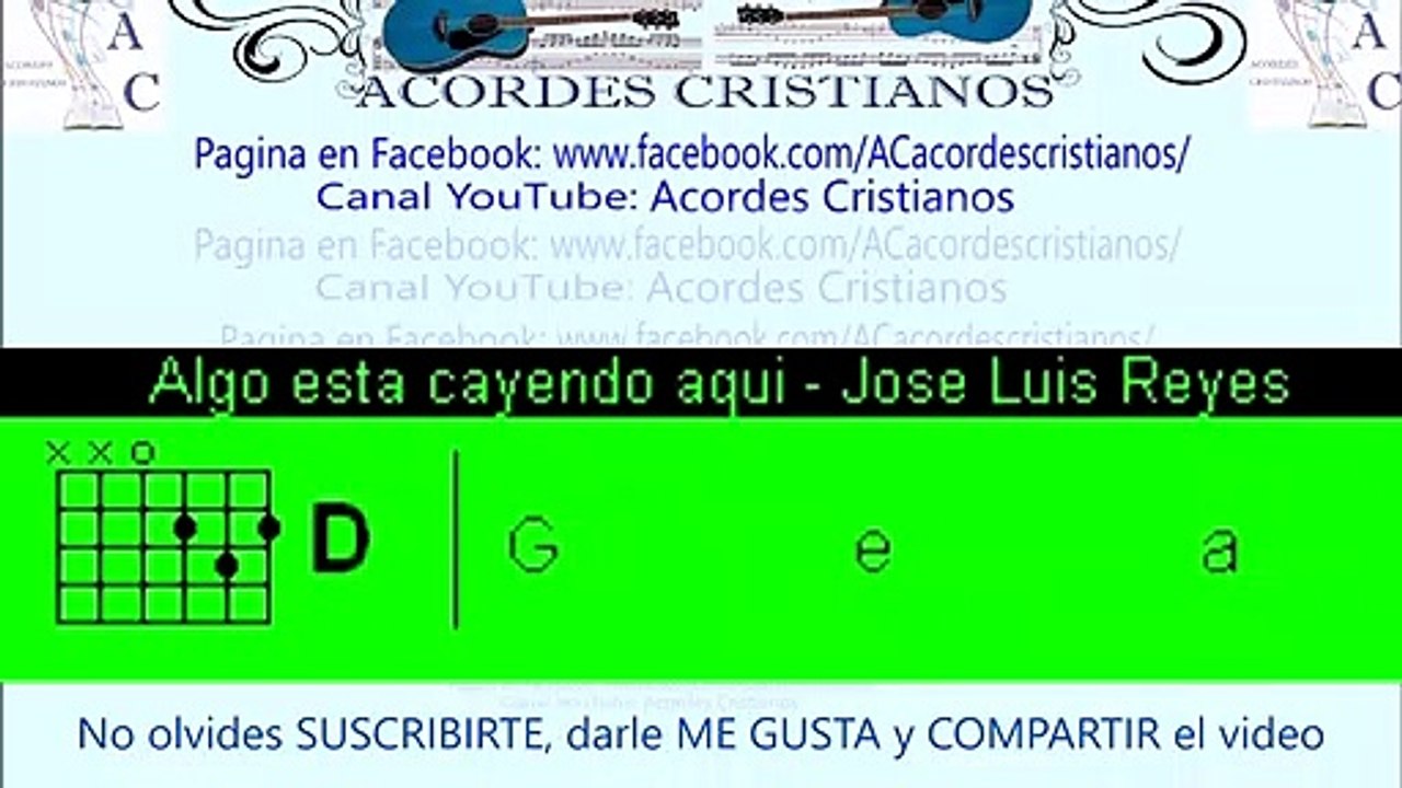 Algo está cayendo aquí - José Luis Reyes Acordes Guitarra