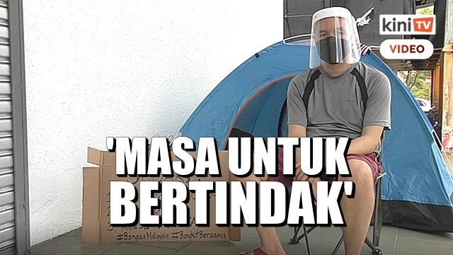 Muak dengan krisis politik, lelaki mogok lapar tuntut 5 perkara