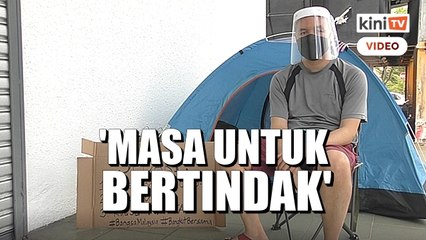 Muak dengan krisis politik, lelaki mogok lapar tuntut 5 perkara