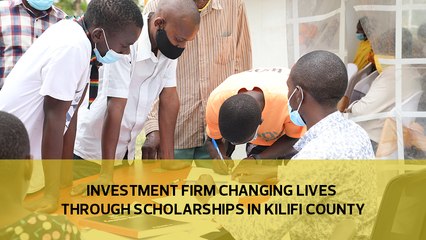 Investment firm changing lives through scholarships in Kilifi county