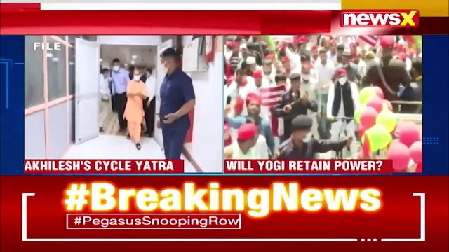 Akhilesh Yadav's Cycle Yatra Today Ahead of UP Polls 2022 NewsX