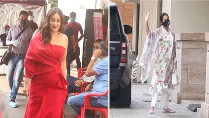 Kareena Kapoor Looks Ravishing In A Red Gown For A Shoot; Malaika Arora Visits Sister Amrita's House