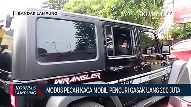 Modus Pecah Kaca Mobil, Pencuri Gasak Uang Ratusan Juta Rupiah