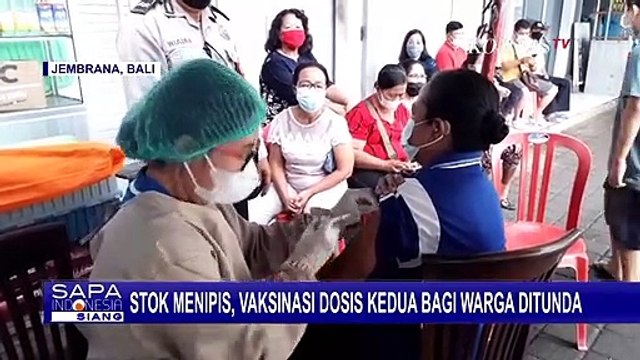 Vaksinasi Dosis Kedua Bagi Warga Ditunda Akibat Stok Vaksin Menipis