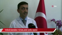 Yoğun bakımda yatanların çoğu aşısız