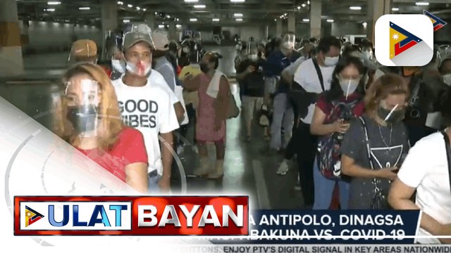 Vaccination site sa Antipolo, dinagsa ng mga nais magpabakuna vs. COVID-19; Nasa 2-K indibidwal na nagpunta, 'di nabakunahan at pinauwi na lang