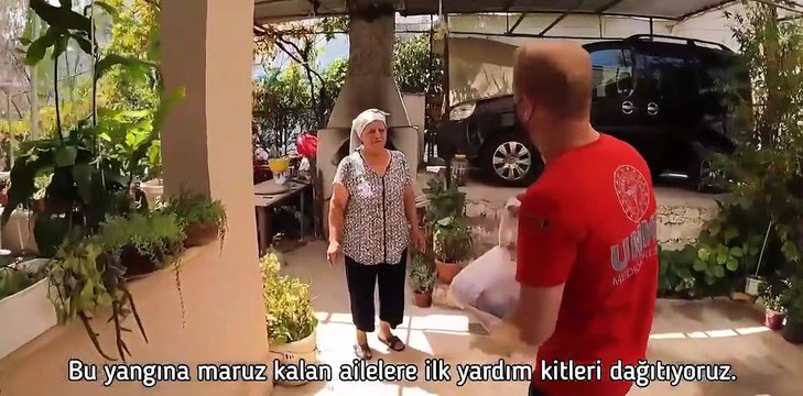 Bakan Koca yangın bölgesinde verilen sağlık hizmeti görüntülerini paylaştı