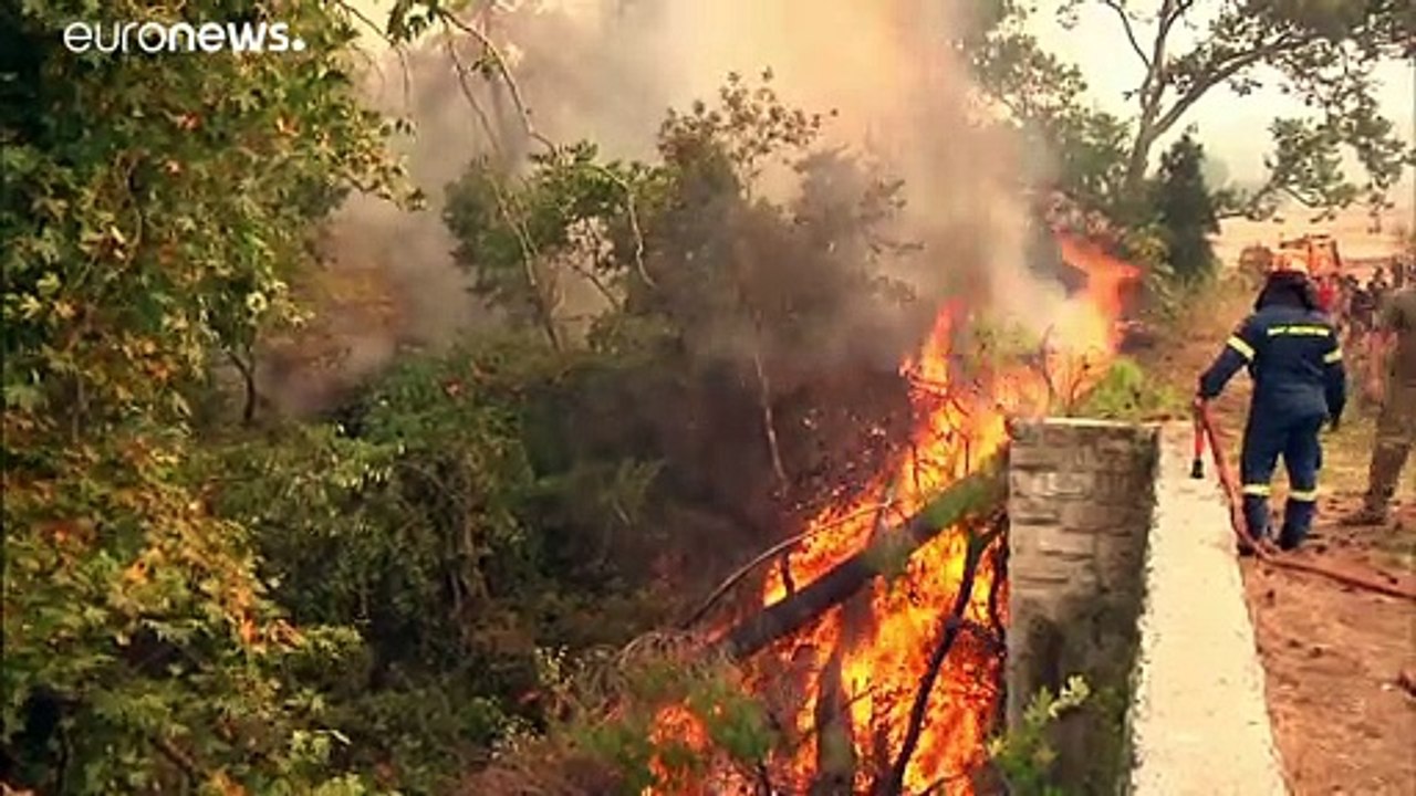 Feuer bringt antike Olympiastätten in Gefahr
