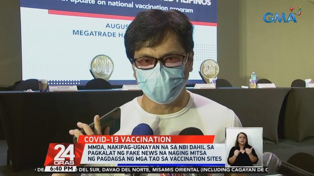 MMDA, nakipag-ugnayan na sa NBI dahil sa pagkalat ng fake news na naging mitsa ng pagdagsa ng mga tao sa vaccination sites | 24 Oras