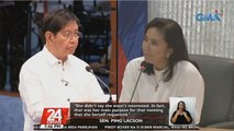 Sen. Lacson, naramdaman daw ang pagtutol ni VP Robredo nang magbigay siya ng 'unification formula' sa kanilang meeting | 24 Oras