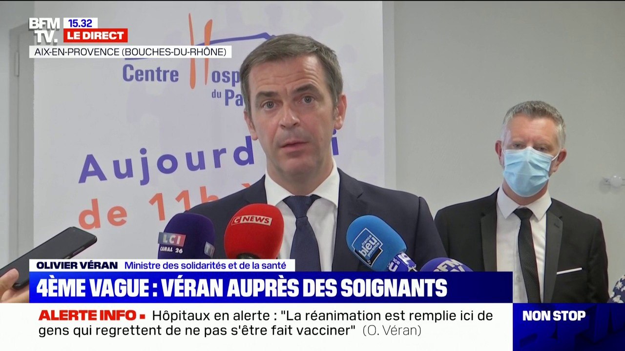 Olivier Véran: "65% de la population générale a reçu au moins une dose de vaccin en France"