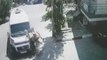 Son Dakika | Minibüs ile motosikletin çarpıştığı kaza güvenlik kamerasına yansıdı