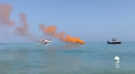 Sant'Agata di Militello (ME) - "Uomo a mare", esercitazione della Guardia Costiera (05.08.21)