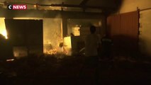 En Grèce, l'île Deubée  encerclée par les flammes