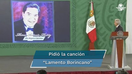 “¡Pero súbanle!”: AMLO recuerda en su mañanera a Marco Antonio Muñiz