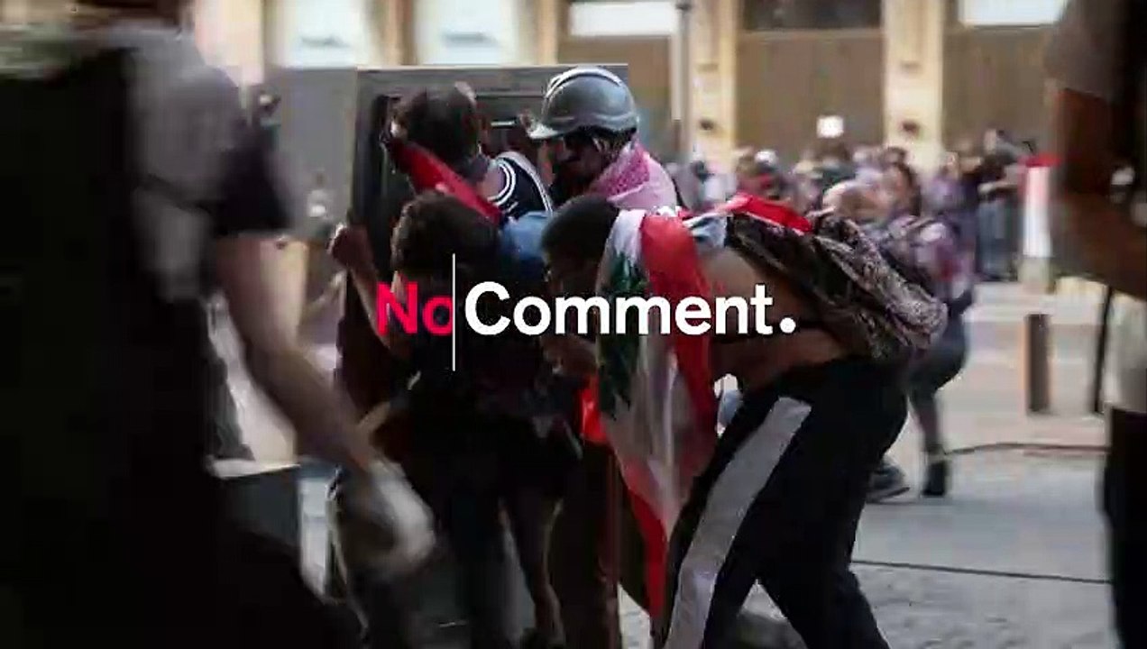 Clashes at Beirut protest on blast anniversary