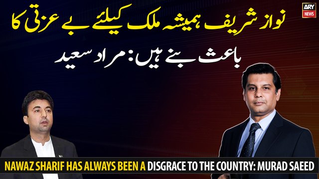 Nawaz Sharif has always been a disgrace to the country: Murad Saeed