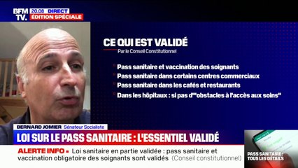Bernard Jomier: "Je préfère la simplicité, la lisibilité, c'est-à-dire la vaccination obligatoire pour tous"