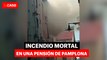 Incendio mortal en una pensión de Pamplona