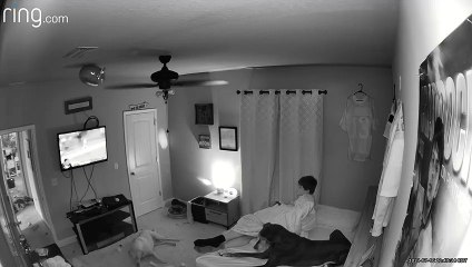 Balloon Caught in Ceiling Fan Scares Son